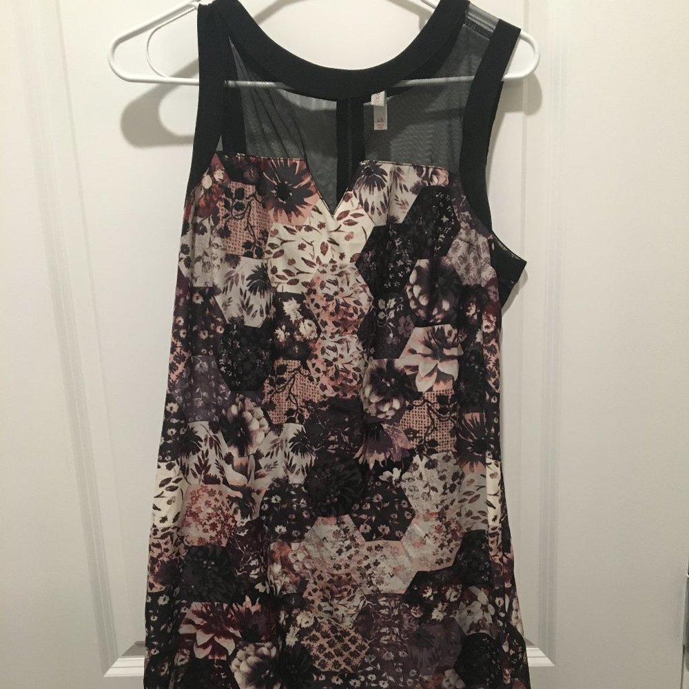 Xhilaration Size Large Dress Mesh Top